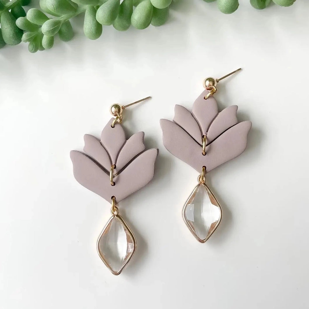Isabella Charm | Lilac | Extended Time | Clay Earrings