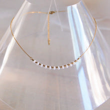 Load image into Gallery viewer, Stainless Steel Necklace with Mini Pearls and Beads - Gold
