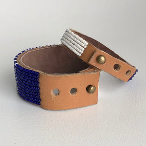 Shoebox Market, Beaded Leather Cuff Bracelets, , Lafayette, IN