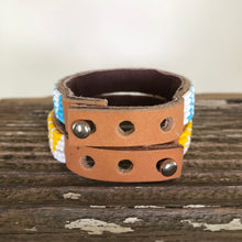 Load image into Gallery viewer, Shoebox Market, Small Beaded Leather Cuffs, , Lafayette, IN
