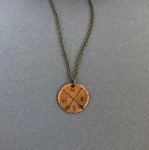 Shoebox Market, Smashed Penny Necklace with Cable Chain, , Lafayette, IN