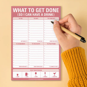 What To Get Done So I Can Have a Drink Pad (Magenta)